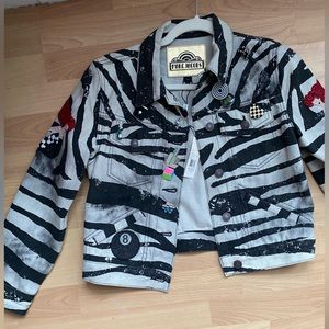 Marc jacobs zebra print jacket